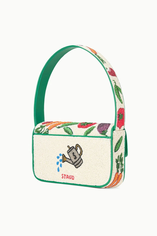 STAUD Tommy Beaded Bag Crudite
