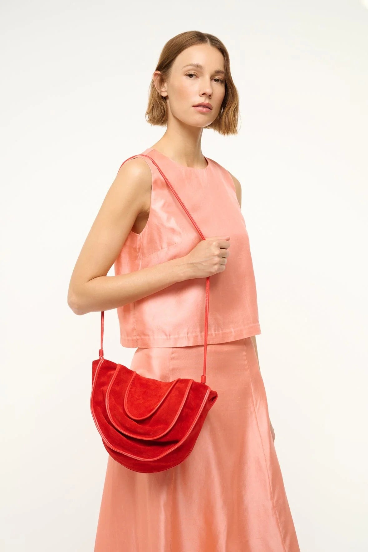 STAUD Wells Bag Rose