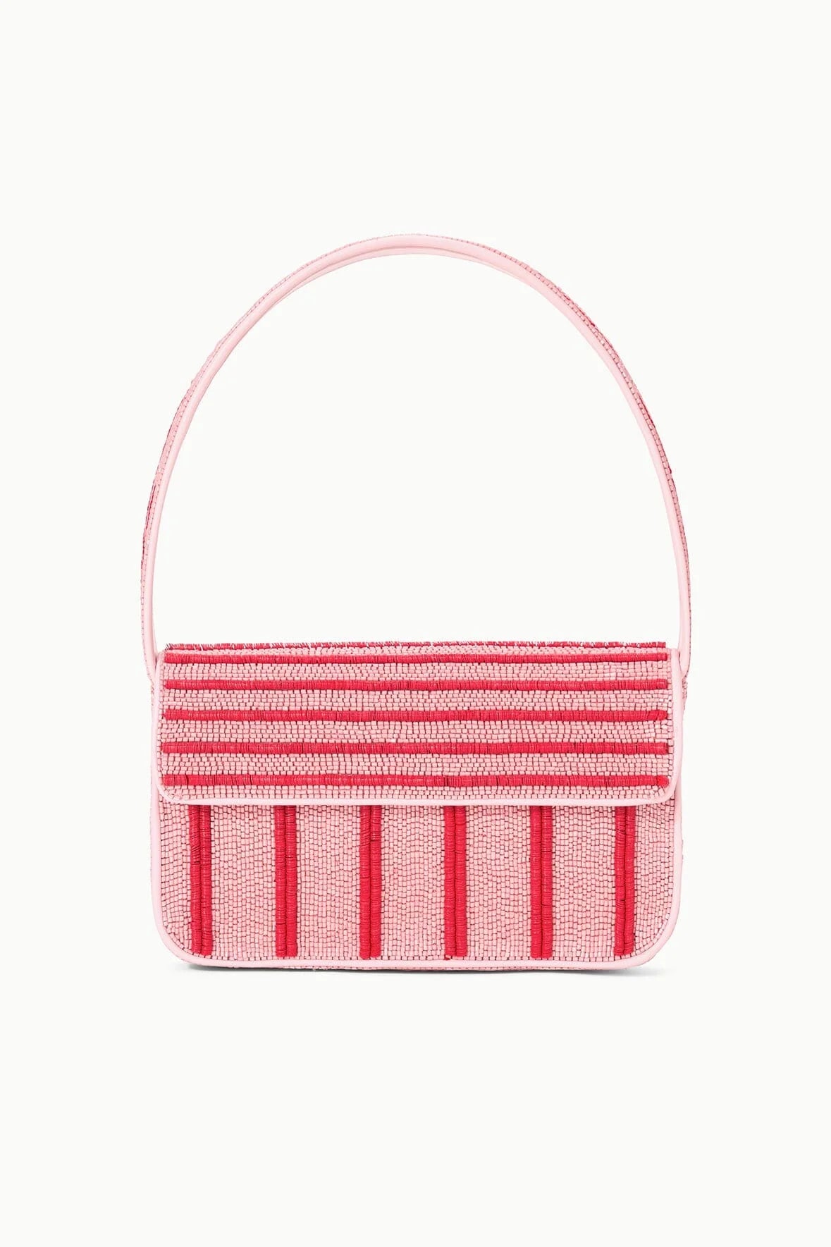 STAUD Tommy Beaded Bag Montauk Stripe