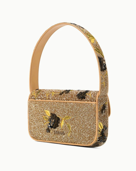 STAUD Tommy Beaded Bag Vintage Floral