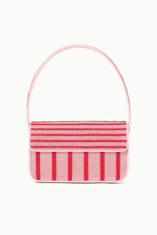STAUD Tommy Beaded Bag Montauk Stripe