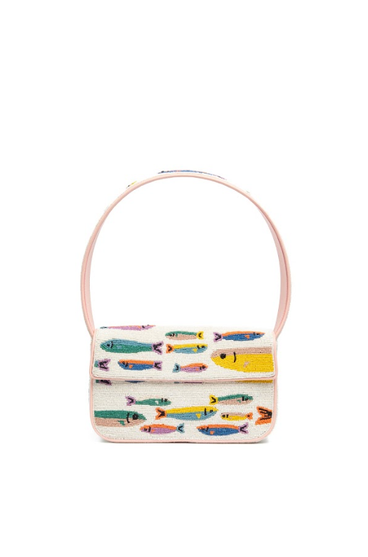 STAUD Tommy Beaded Fish Bag