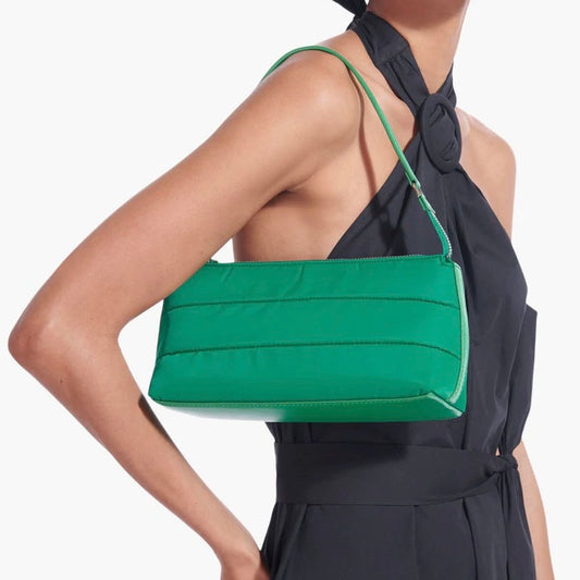 Kaia Nylon Shoulder Bag Green