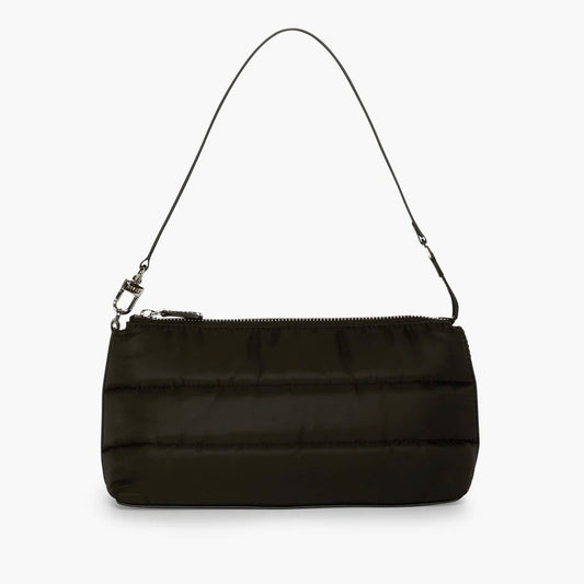 Kaia Nylon Shoulder Bag Black